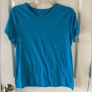 Time and Tru Vibrant Blue Short Sleeve Tee